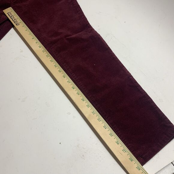 Charter Club Pant Bristol Tummy Slimming Skinny Leg Velvet Maroon Sz 8 MSRP $59 - Picture 9 of 11
